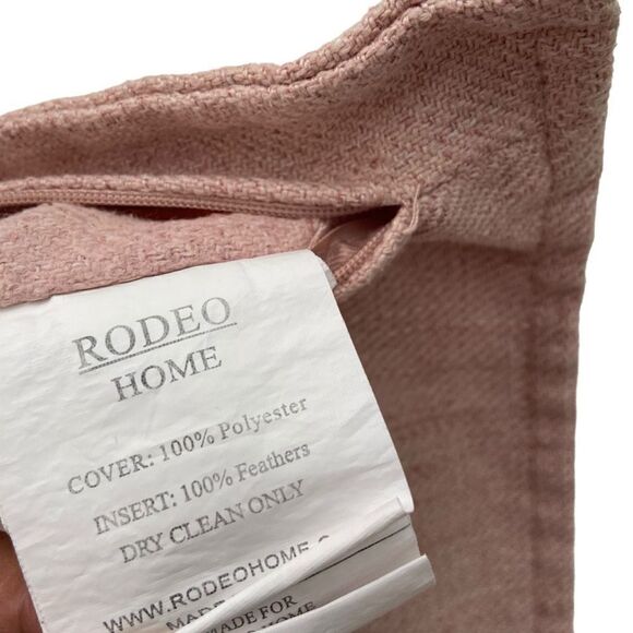 Rodeo Home Throw Pillow Case in Pink - Picture 8 of 10